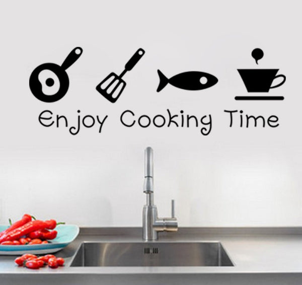 Creative DIY Wall Stickers Kitchen Decal Home