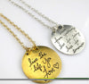 Double Side Pendant Necklace Statement Necklace