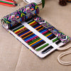 National Canvas School Pencil Case 36/48/72 Holes Roll Up Pencil Bag Portable Pencil Box  School Supplies material escolar