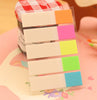 Fresh Rainbow Color Memo Pad Sticky Notes Memo Notebook Stationery Papelaria Escolar School Supplies