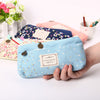 School Pencil Bag Pencil Pouch Double Zipper Pure and Fresh Cosmetic Bags Office Stationery Canvas Pencil Case