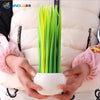 5 Pcs / Pack Tiny Green Grass Gel Pen Blade Grass Potting Decoration Zakka Stationery Caneta Office Supplies Material School