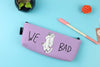 (1Pc/Sell) Kawaii Pencil Case Canvas School Supplies Bts Stationery Gift Estuches School Cute Pencil Box Pencilcase Pencil Bag