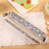 Fresh Style Lace Fringe Little Flowers Multi-function Zipper Pencil Bag Storage Bag Gift Stationery