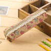 Fresh Style Lace Fringe Little Flowers Multi-function Zipper Pencil Bag Storage Bag Gift Stationery