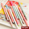 10 Pcs/Set Color Gel Pen Kawaii Stationery Korean Flower Canetas Escolar Papelaria Zakka Office Material School Supplies