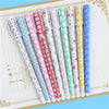 10 Pcs/Set Color Gel Pen Kawaii Stationery Korean Flower Canetas Escolar Papelaria Zakka Office Material School Supplies