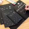 1 Notebook Diary Black Paper Notepad 16K 32K 56K Sketch Graffiti Notebook for Drawing Painting Office School Stationery Gifts