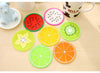 1 pcs silicone dining table placemats coaster kitchen accessories mat cup bar mug fruit colorful placemats coaster mats & pads