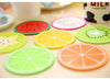 1 pcs silicone dining table placemats coaster kitchen accessories mat cup bar mug fruit colorful placemats coaster mats & pads