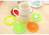 1 pcs silicone dining table placemats coaster kitchen accessories mat cup bar mug fruit colorful placemats coaster mats & pads