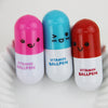 6PCS Cute Smiling Face Pill Ball Point Pen Pencils Telescopic Vitamin Capsule Ballpen for School Office Supplies