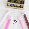 4 Pcs / Pack Cute Cat Gel Pen Kawaii Stationery Kawaii Pen Caneta Novelty Favor Gift Zakka Office Supplies Material School