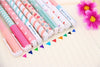 10 Pcs/lot Color Gel Pen Kawaii Stationery Korean Flower Canetas Escolar Papelaria Gift Office Material School Supplies