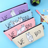 (1Pc/Sell) Kawaii Pencil Case Canvas School Supplies Bts Stationery Gift Estuches School Cute Pencil Box Pencilcase Pencil Bag