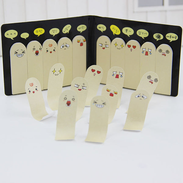 200 Pages Kawaii Unique Scrapbooking Ten Fingers Sticker Bookmark Tab Flags Memo Book Marker Sticky Notes