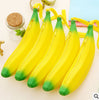 Novelty Yellow Banana Silicone Pencil Case Stationery Bag Dual Promotional Gift Stationery