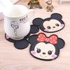 Mickey Mouse silicone dining table placemats coaster coffee drinks kitchen accessories cup bar mug placemats coaster mats  pads