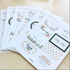 6 pcs/set Cute Kawaii Molang Rabbit PET Decoration Planner Sticker Cartoon Staionery Notebook Diary Stickers