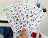 6 pcs/set Cute Kawaii Molang Rabbit PET Decoration Planner Sticker Cartoon Staionery Notebook Diary Stickers