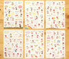 6 pcs/set Cute Kawaii Molang Rabbit PET Decoration Planner Sticker Cartoon Staionery Notebook Diary Stickers