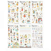 6 pcs/set Cute Kawaii Molang Rabbit PET Decoration Planner Sticker Cartoon Staionery Notebook Diary Stickers