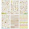 6 pcs/set Cute Kawaii Molang Rabbit PET Decoration Planner Sticker Cartoon Staionery Notebook Diary Stickers