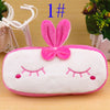 1 PCS Cute Cartoon Plush Pencil Case Kawaii Large Size School Kids Pencil Box Animals Stationery Fashion Makeup Bag for Women