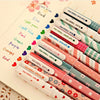 10 pcs/lot New Cute Cartoon Colorful Gel Pen Set Kawaii Korean Stationery Creative Gift School Supplies 201